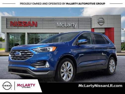 Blue 2023 Ford Edge Titanium