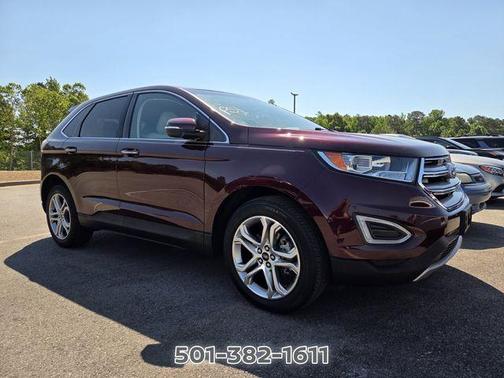 Burgundy 2017 Ford Edge Titanium