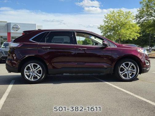Burgundy 2017 Ford Edge Titanium