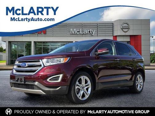 Burgundy 2017 Ford Edge Titanium