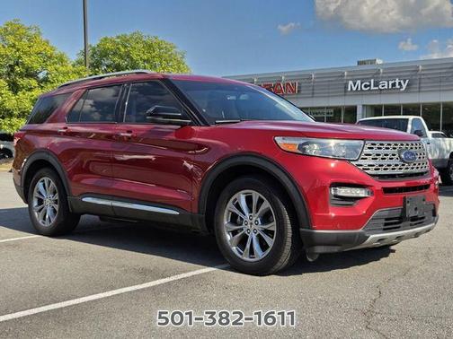 Red Metallic 2021 Ford Explorer Limited