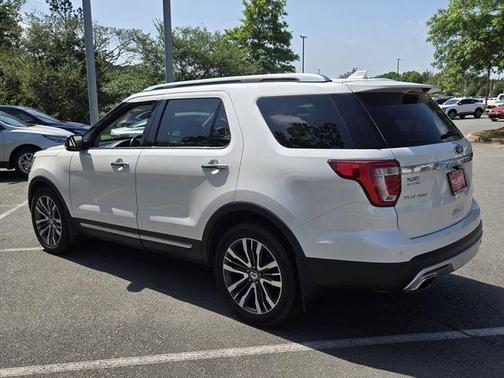 White Platinum Clearcoat 2016 Ford Explorer Platinum