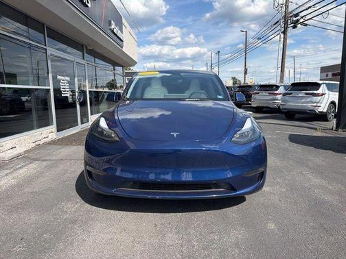 Deep Blue Metallic 2025 Tesla Model Y Long Range Dual Motor All-Wheel Drive