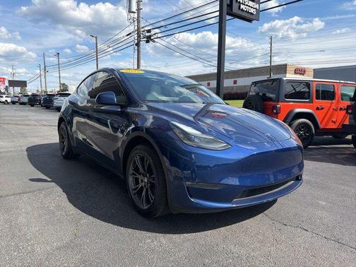 Deep Blue Metallic 2025 Tesla Model Y Long Range Dual Motor All-Wheel Drive