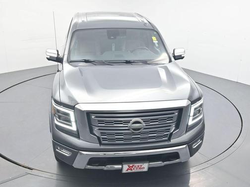 Gun Metallic 2021 Nissan Titan Platinum Reserve
