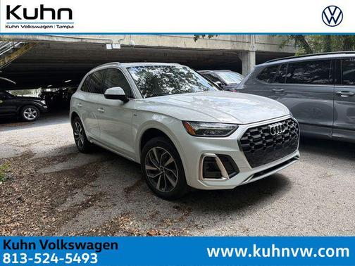 Glacier White 2023 Audi Q5 45 S line Premium Plus