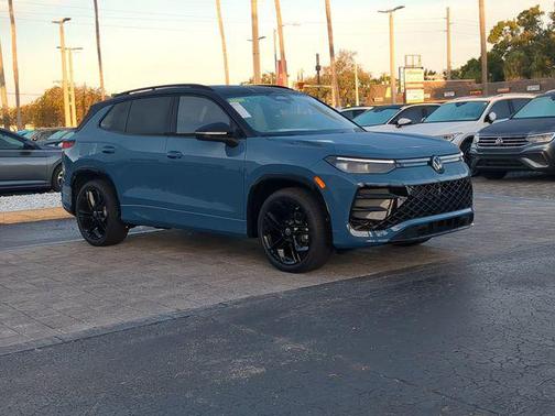 Monterey Blue with Deep Black Roof 2026 Volkswagen Tiguan 2.0T SE R-Line Black