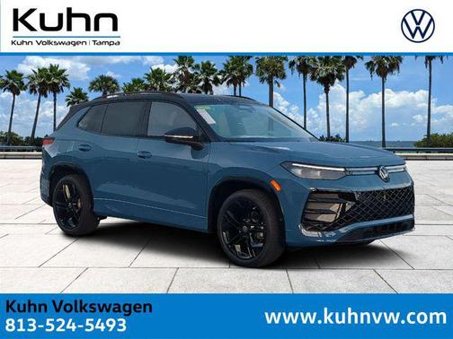 Monterey Blue with Deep Black Roof 2026 Volkswagen Tiguan 2.0T SE R-Line Black