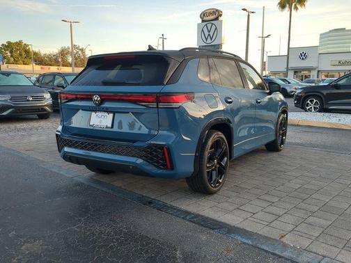 Monterey Blue with Deep Black Roof 2026 Volkswagen Tiguan 2.0T SE R-Line Black