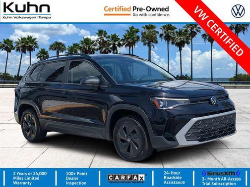 Deep Black Pearl 2025 Volkswagen Taos 1.5T S