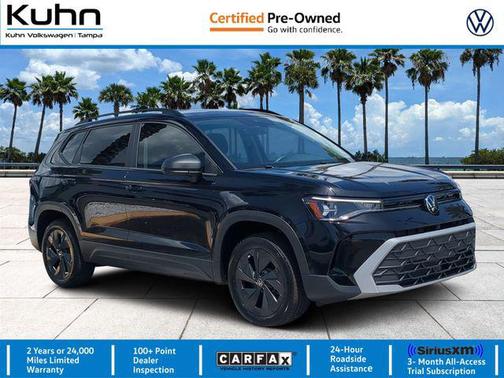 Deep Black Pearl 2025 Volkswagen Taos 1.5T S