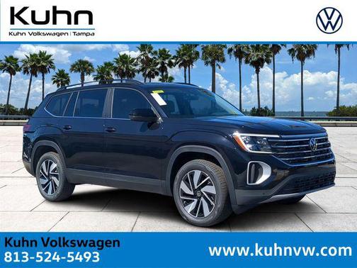 Deep Black Pearl 2026 Volkswagen Atlas 2.0T SE w/Technology