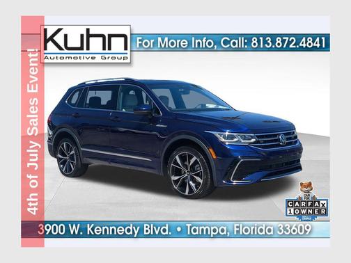 Atlantic Blue Metallic 2023 Volkswagen Tiguan 2.0T SEL R-Line 4MOTION