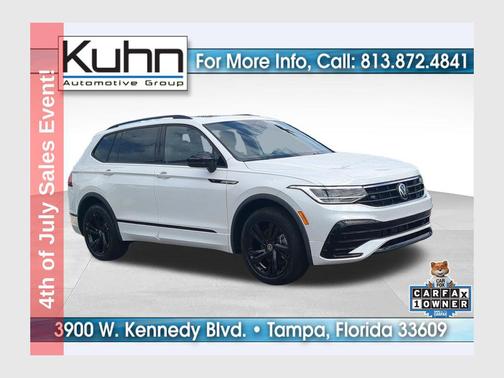 Opal White Pearl 2023 Volkswagen Tiguan 2.0T SE R-Line Black