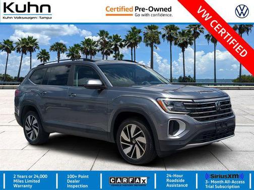 Platinum Gray Metallic 2024 Volkswagen Atlas 2.0T SE w/Technology 4MOTION