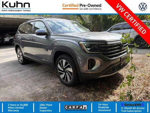 Platinum Gray Metallic 2024 Volkswagen Atlas 2.0T SE w/Technology 4MOTION