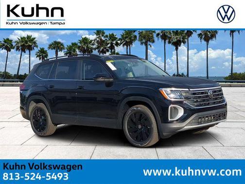 deep black pearl 2026 Volkswagen Atlas 2.0T SE w/Technology