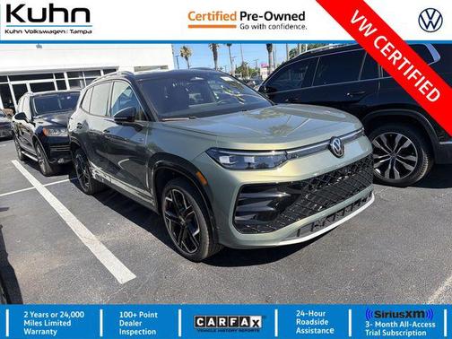 Avocado Green w/Deep Black Roof 2025 Volkswagen Tiguan 2.0T SEL R-Line 4MOTION