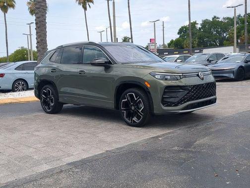 Avocado Green w/Deep Black Roof 2025 Volkswagen Tiguan 2.0T SEL R-Line 4MOTION