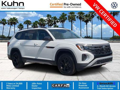 Pure White 2025 Volkswagen Atlas 2.0T Peak Edition