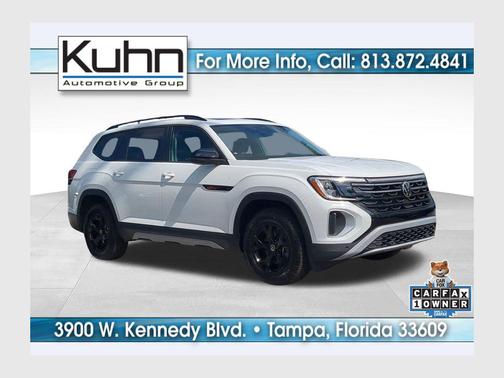 Pure White 2025 Volkswagen Atlas 2.0T Peak Edition