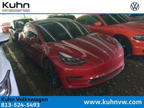 Red Multi-Coat 2022 Tesla Model 3 Performance