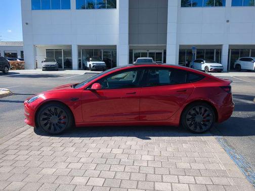 Red Multi-Coat 2022 Tesla Model 3 Performance
