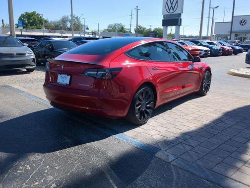 Red Multi-Coat 2022 Tesla Model 3 Performance