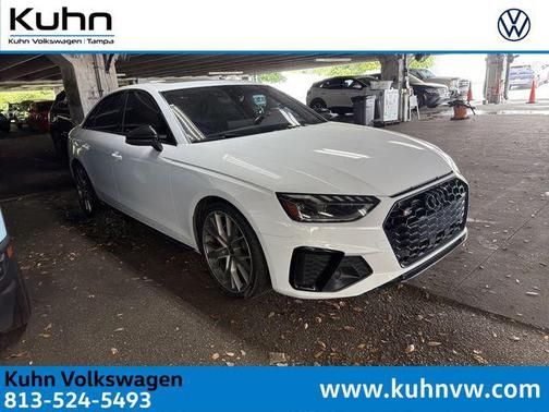 Glacier White Metallic 2023 Audi S4 Premium Plus TFSI quattro Tiptronic