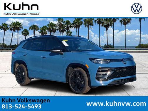 Monterey Blue with Deep Black Roof 2026 Volkswagen Tiguan 2.0T SE R-Line Black