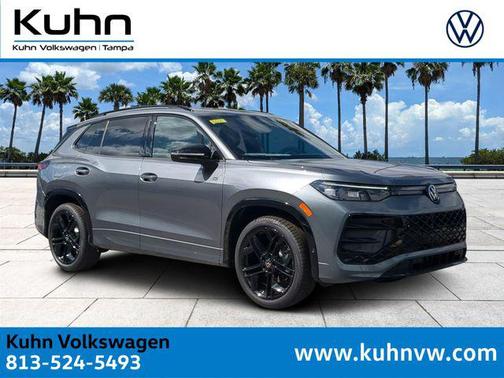 platinum gray metallic 2026 Volkswagen Tiguan 2.0T SE R-Line Black