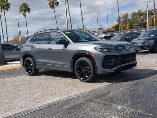 platinum gray metallic 2026 Volkswagen Tiguan 2.0T SE R-Line Black
