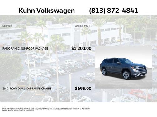 Platinum Gray Metallic 2023 Volkswagen Atlas 3.6L SE w/Technology
