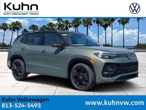Avocado Green w/Deep Black Roof 2026 Volkswagen Tiguan 2.0T SE R-Line Black