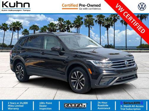 Deep Black Pearl 2023 Volkswagen Tiguan 2.0T S