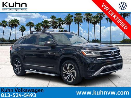 Deep Black Pearl 2023 Volkswagen Atlas Cross Sport 3.6L V6 SEL