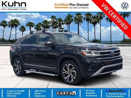 Deep Black Pearl 2023 Volkswagen Atlas Cross Sport 3.6L V6 SEL