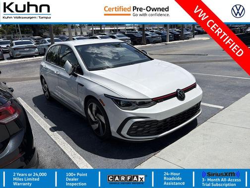 Opal White Pearl 2024 Volkswagen Golf GTI 2.0T S DSG