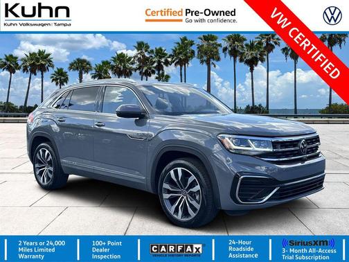 Pure Gray 2023 Volkswagen Atlas Cross Sport 3.6L V6 SEL Premium R-Line