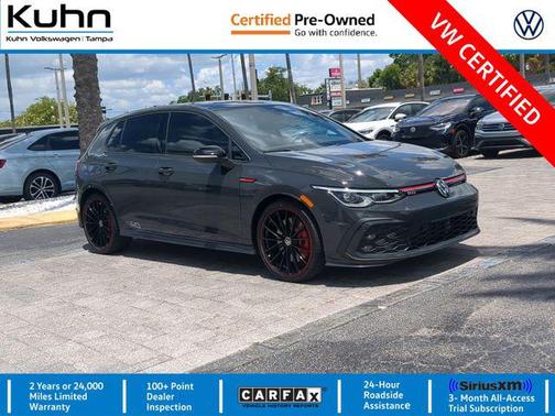 Urano Gray w/Black Roof 2023 Volkswagen Golf GTI 2.0T S DSG