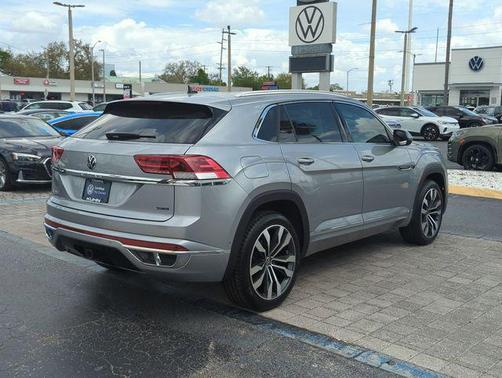 Pyrite Silver Metallic 2023 Volkswagen Atlas Cross Sport 3.6L V6 SEL Premium R-Line