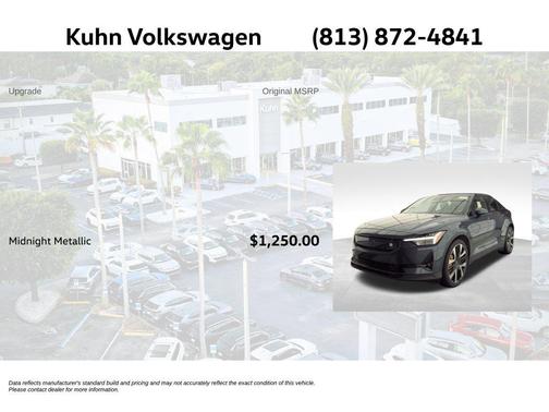 Midnight Metallic 2024 Polestar 2 Long Range Dual Motor Performance Plus