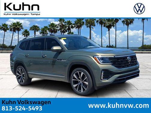 Avocado Green Pearl 2026 Volkswagen Atlas 2.0T SEL Premium R-Line 4MOTION