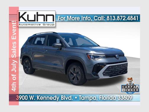 Platinum Gray Metallic 2025 Volkswagen Taos 1.5T S