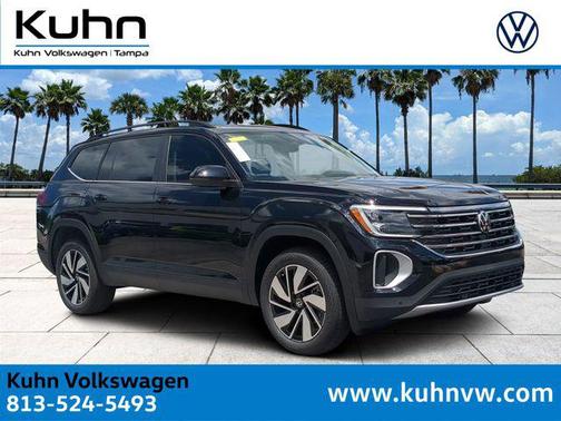 deep black pearl 2026 Volkswagen Atlas 2.0T SE w/Technology