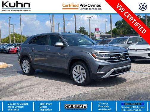 Platinum Gray Metallic 2023 Volkswagen Atlas Cross Sport 3.6L V6 SE w/Technology