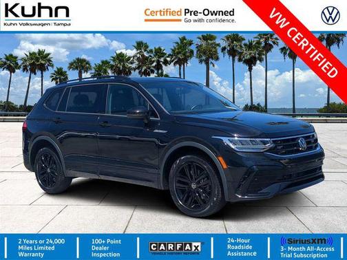 Deep Black Pearl 2022 Volkswagen Tiguan 2.0T SE R-Line Black