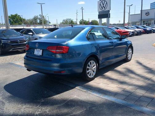 Silk Blue Metallic 2015 Volkswagen Jetta 1.8T SE
