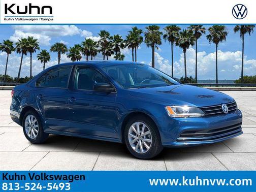 Silk Blue Metallic 2015 Volkswagen Jetta 1.8T SE