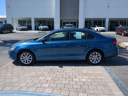 Silk Blue Metallic 2015 Volkswagen Jetta 1.8T SE